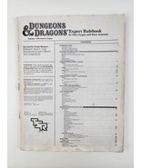 Dungeons and Dragons Expert Rule Book First Printing 1983 TRS -missing c... - $14.84