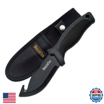 WatchFire Guthook 9" Skinning Knife - Stainless Black Blade w/Sheath - $19.92