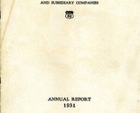 1931 Annual Report Phillips Petroleum Company and Subsidiary Companies  - £137.15 GBP