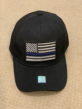 Blue Line Back The Blue Adjustable Strapback Hat Cap Support Police Offi... - £7.32 GBP