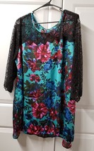 Collection Women&#39;s Blouse Top Size: 54 EUR CUTE Adorable Floral Colorful... - £13.15 GBP