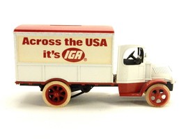 1926 Mack Bull Dog ERTL Die Cast Truck Bank, IGA Across the USA, Vintage #DCT-12 - £11.78 GBP