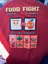 NWT Food Fight Shirt Boys Medium 8/10 Cat &amp; Jack Red. A - £3.59 GBP