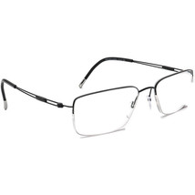 Silhouette Eyeglasses 5278 50 6055 Titan Black Half Rim Frame Austria 53[]18 140 - $199.99