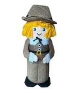 Thanksgiving Pilgrim Figurine 3D Completed Plastic Canvas Needlepoint De... - $369.71 MXN