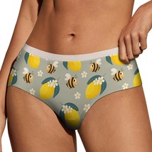 Lemon Bee Floral Panties for Women Lace Briefs Soft Ladies Hipster Under... - $13.99