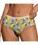 Lemon Bee Floral Panties for Women Lace Briefs Soft Ladies Hipster Under... - $19.19 CAD