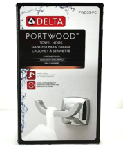 Delta Portwood Robe/Towel Hook in Chrome Finish PWD35-PC - $15.49