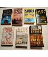 7 Sandra Brown Romance Book Lot Paperback The Witness French Silk White Hot - $23.74