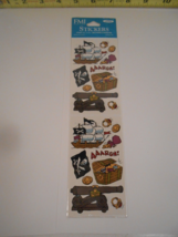 Vintage FMI Pirate Stickers Treasure Chest - $10.40