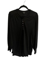 TORRID Womens Henley Shirt Top Black Knit Long Sleeve Sz 2X - £17.35 GBP