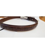 Boy&#39;s Oil Tanned Cowhide Leather Belt Size 20 Weave Pattern New W/O Tags - $12.59