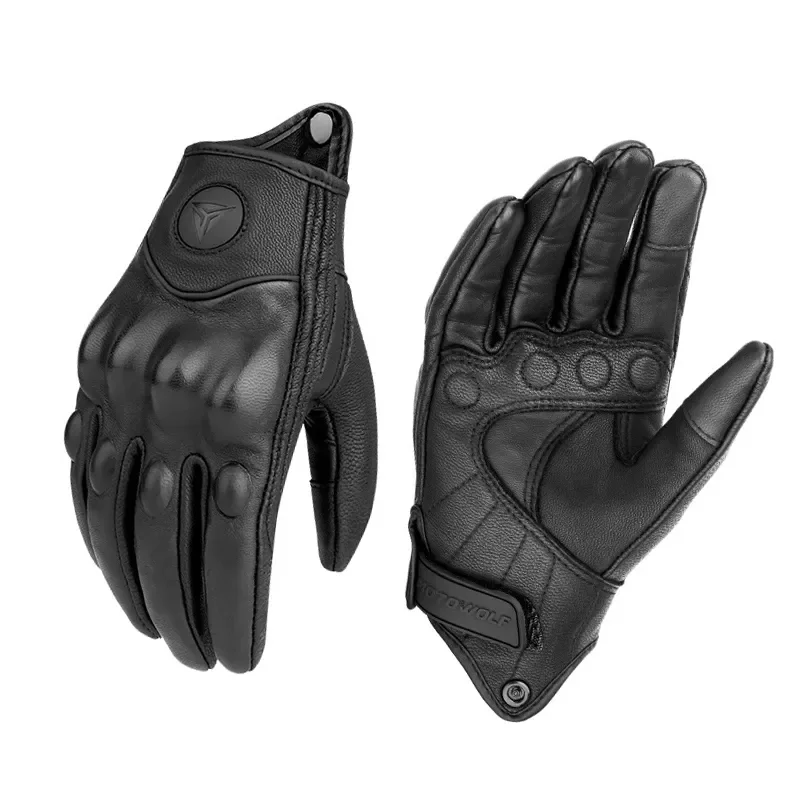 2023 Breathable Leather Motorcycle Gloves Racing Touch screen Gloves Men&#39;s - £25.24 GBP