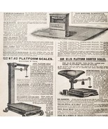 1900 Wagon and Kitchen Scales  Advertisement Victorian Sears Roebuck 5.2... - $367.32 MXN