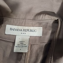 Banana Republic RN#5402 Women's Beige/Khaki Cotton Button Jacket Size Large image 4