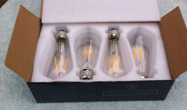 4 Edison vintage LED light bulbs, new - £15.73 GBP
