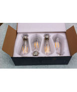 4 Edison vintage LED light bulbs, new - £15.98 GBP