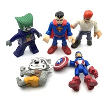 Imaginext Marvel Super Heroes Captain America &amp; Superman, Pirate Plus Ot... - $10.00