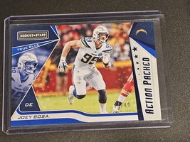 Joey Bosa Rookies &amp; Stars 2019 Action Packed Blue #14/49 Chargers - £5.50 GBP