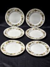 Vintage ROYAL DOULTON 8&quot; Salad Plate LARCHMONT Pattern - Set Of 6 - England - $42.36 CAD