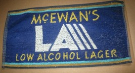 McEwan&#39;s Low Alcohol Lager Bar Towel Pub Beer 9&quot; x 18&quot; Vintage Advertising - £11.16 GBP