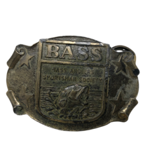 VTG Bass Anglers Sportsman Society Belt Buckle Made in USA Great American - $19.79