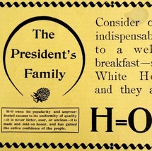 Hornby&#39;s Oatmeal Presidents Family 1894 Advertisement Victorian Cereal A... - $19.99