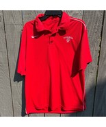 Nike Dri-Fit Muskingum Magnus Basketball S/S Polo Shirt Red Men&#39;s Large ... - £14.79 GBP