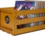 Crosley AC1004A-NA Record Storage Crate Holds up to 75 Albums, Natural - $54.55