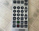 Living Solutions Remote Control Gray Jumbo Universal Large Buttons Works - £11.70 GBP