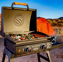 Griddle Blackstone 22 inch with Stand and Adapter Hose Portable Barbeque... - $377.27