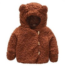 Aby girl clothes autumn winter fashion solid color baby jacket infants boy hooded plush thumb200