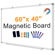 Large Magnetic Dry Erase Whiteboard, 60&quot;X40&quot; White Board for Wall with L... - $12,334.88 MXN
