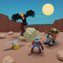 Fisher Price Great Adventures Fools Gold 77059 Vintage Lot Mule Gold Bir... - $67.89