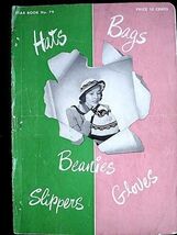 Vintage  RETRO Star Crochet  Pattern Book 79 1951 Cloche Hats  Bags - $20.96