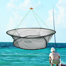 Foldable Fishing Landing Net Fish Catcher Network Crab Shrimp Mesh Trap - $19.32
