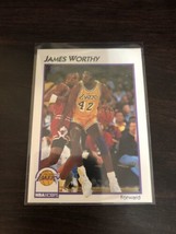 1991-92 NBA Hoops James Worthy #21 NBA Basketball Card Los Angeles Lakers - £1.19 GBP