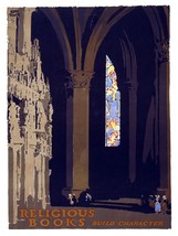 5855 Religious book inside church Poster.Interior design.Decoration Art.Decor - £12.79 GBP+