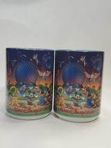 Collectible Disney World 2000 Celebrate the Future Coffee Cup Mug 12 oz Lot Of 2 - £12.45 GBP