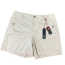 Intro Casual Elegance Womens Stretch Khaki Shorts by Jonathan Ross Size 8 NWT - £18.58 GBP