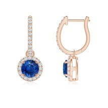 Authenticity Guarantee

ANGARA 1.52 Ct Round Blue Sapphire Dangle Earrings wi... - £1,678.73 GBP