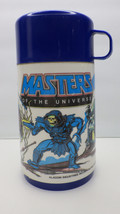 Vintage 1983 He-Man Masters of the Universe Aladdin metal Lunchbox Thermos MOTU - £31.92 GBP