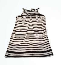 Banana Republic Black and White Striped Lined Sheath Dress Size 6 - £23.54 GBP