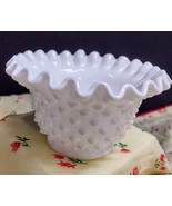 Hobnail milk glass bowl - $340.71 MXN