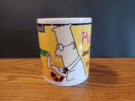 Vintage Dilbert E-Male Comic Coffee Mug Cup &quot;Pumped and ready to Send!&quot; 12 fl oz - £7.58 GBP