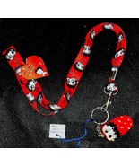 NWT BETTY BOOP Keychain Key Ring Lanyard Lips Slipper Shoe Fob Swivel Cl... - $372.79 MXN