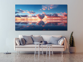 Love Cloud Ocean Canvas Painting Wall Art Posters Landscape Canvas Print Picture - £5.47 GBP+