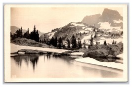 RPPC Minarets Peaks Winter Sierra Nevada Mountains California CA UNP Postcard Z9 - £5.14 GBP