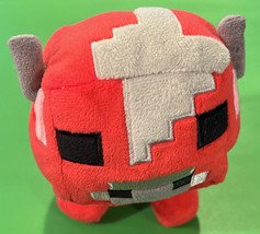 Mojang Jinx Minecraft Red Pig  5&quot; Plush Soft Gamer Toys - £7.58 GBP