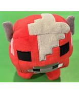 Mojang Jinx Minecraft Red Pig  5&quot; Plush Soft Gamer Toys - £7.46 GBP
